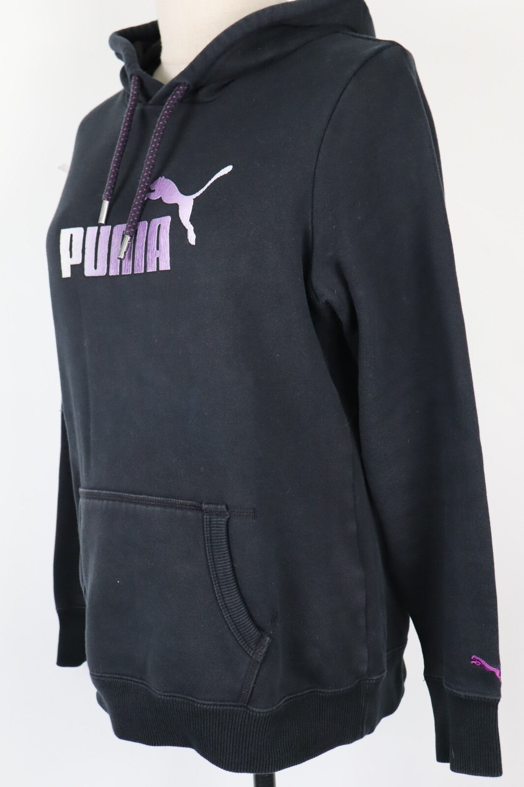 PUMA FELPA CAPPUCCIO DONNA Tg 42 WOMEN CASUAL VINTAGE SPORT SWEATSHIRT