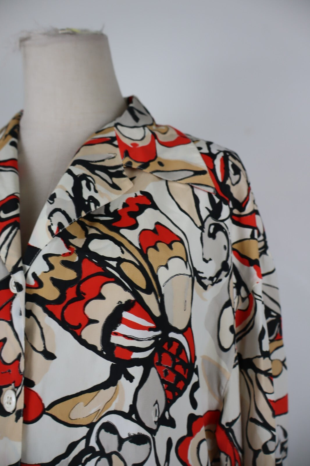 MARELLA CAMICIA  DONNA TG. 42 WOMAN SHIRT CASUAL VINTAGE SETA ACETATO SILK