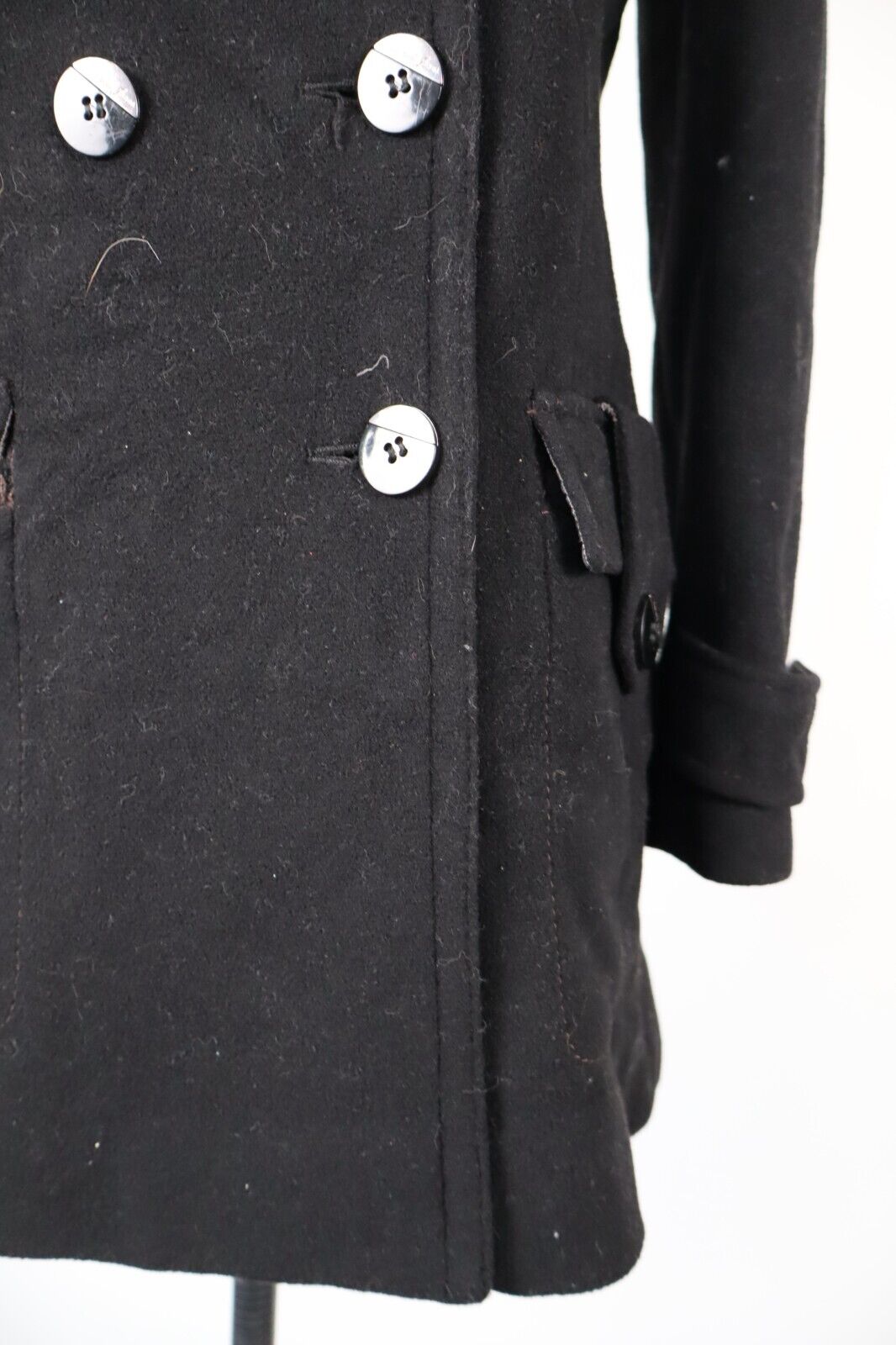 TRUSSARDI JEANS CAPPOTTO LANA GIACCA DONNA 42 WOMAN WOOL COAT VINTAGE CASUAL