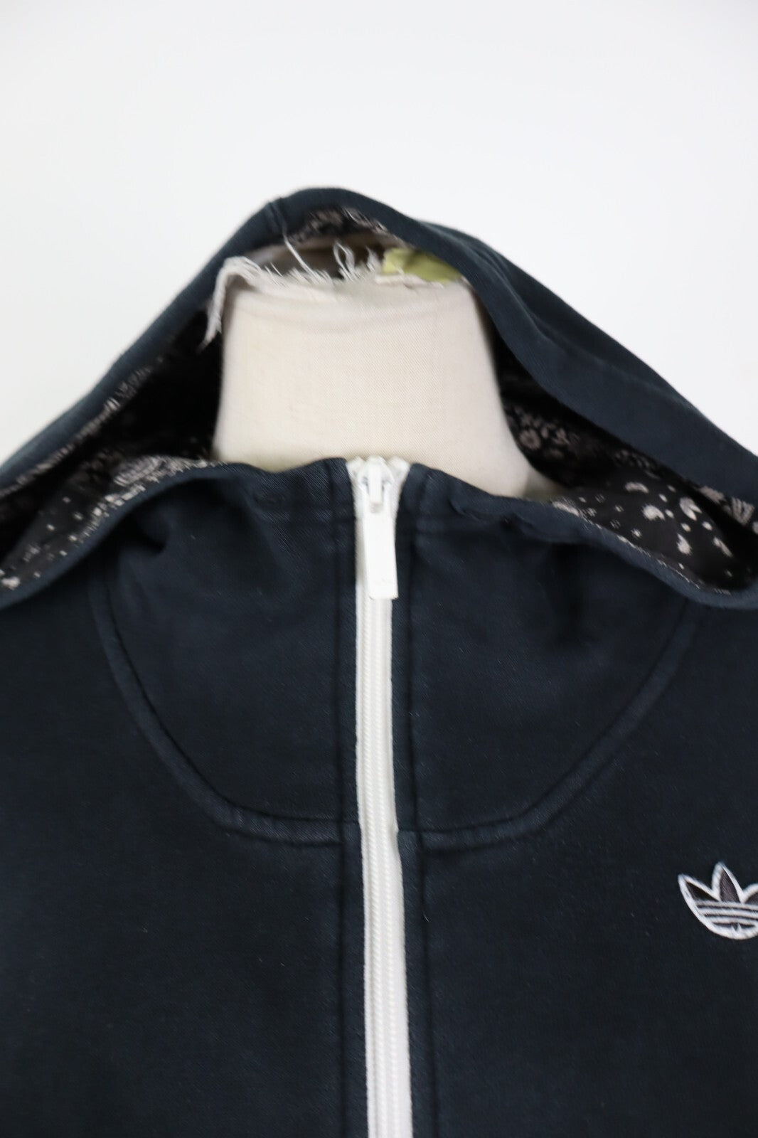 ADIDAS FELPA CON ZIP CAPPUCCIO DONNA Tg 44 WOMEN CASUAL VINTAGE SPORT SWEATSHIRT