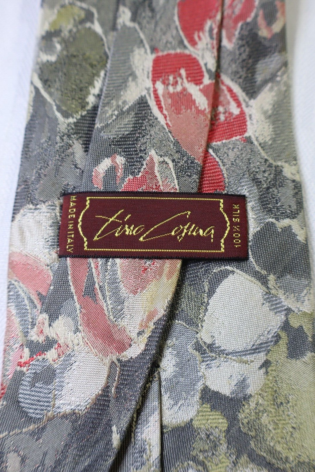 TINO COSMA 100% SILK TIE SETA CRAVATTA NECKTIE MADE IN ITALY CLASSIC