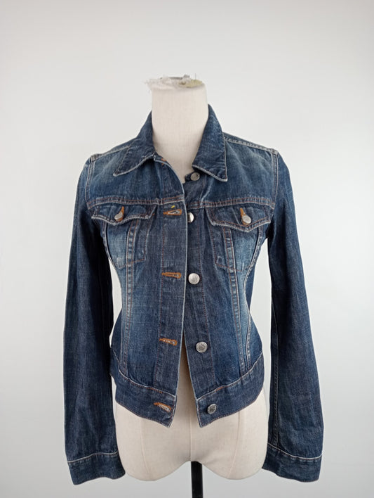 FIORUCCI JEANS GIUBBINO DONNA Tg. S WOMAN CASUAL JACKET COTONE DENIM ITALY