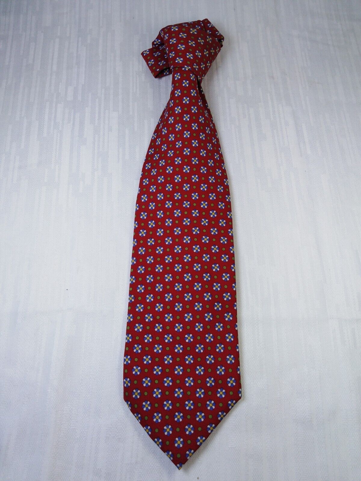 NINO SALZANO 100% SETA SILK TIE CRAVATTA NECKTIE ITALY VINTAGE