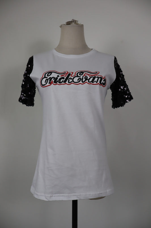 ERICK EVANS MAGLIA DONNA TG. S WOMAN CASUAL VINTAGE TOP T-SHIRT COTONE CON TAG