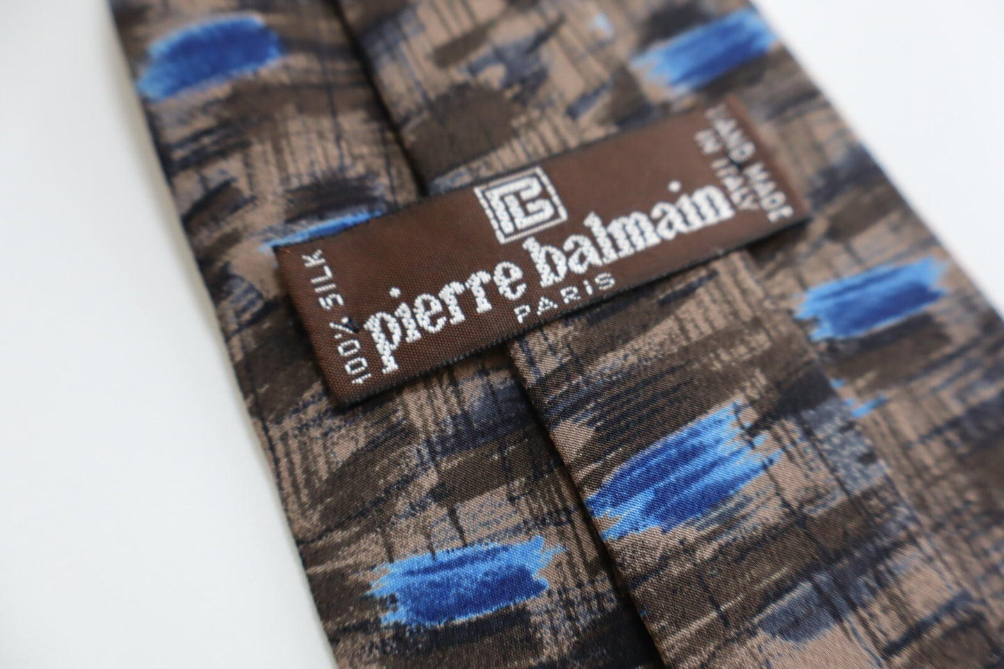 PIERRE BALMAIN 100% SILK TIE SETA CRAVATTA NECKTIE MADE IN ITALY CLASSIC
