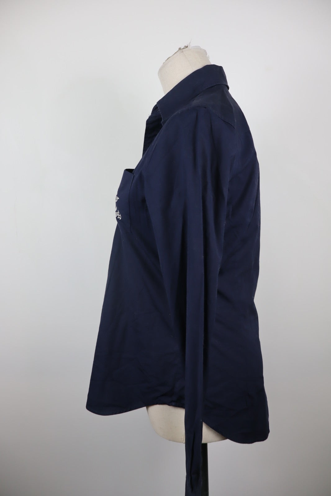 RALPH LAUREN CAMICIA DONNA 8 WOMAN SHIRT CASUAL VINTAGE COTONE COTTON BIG LOGO