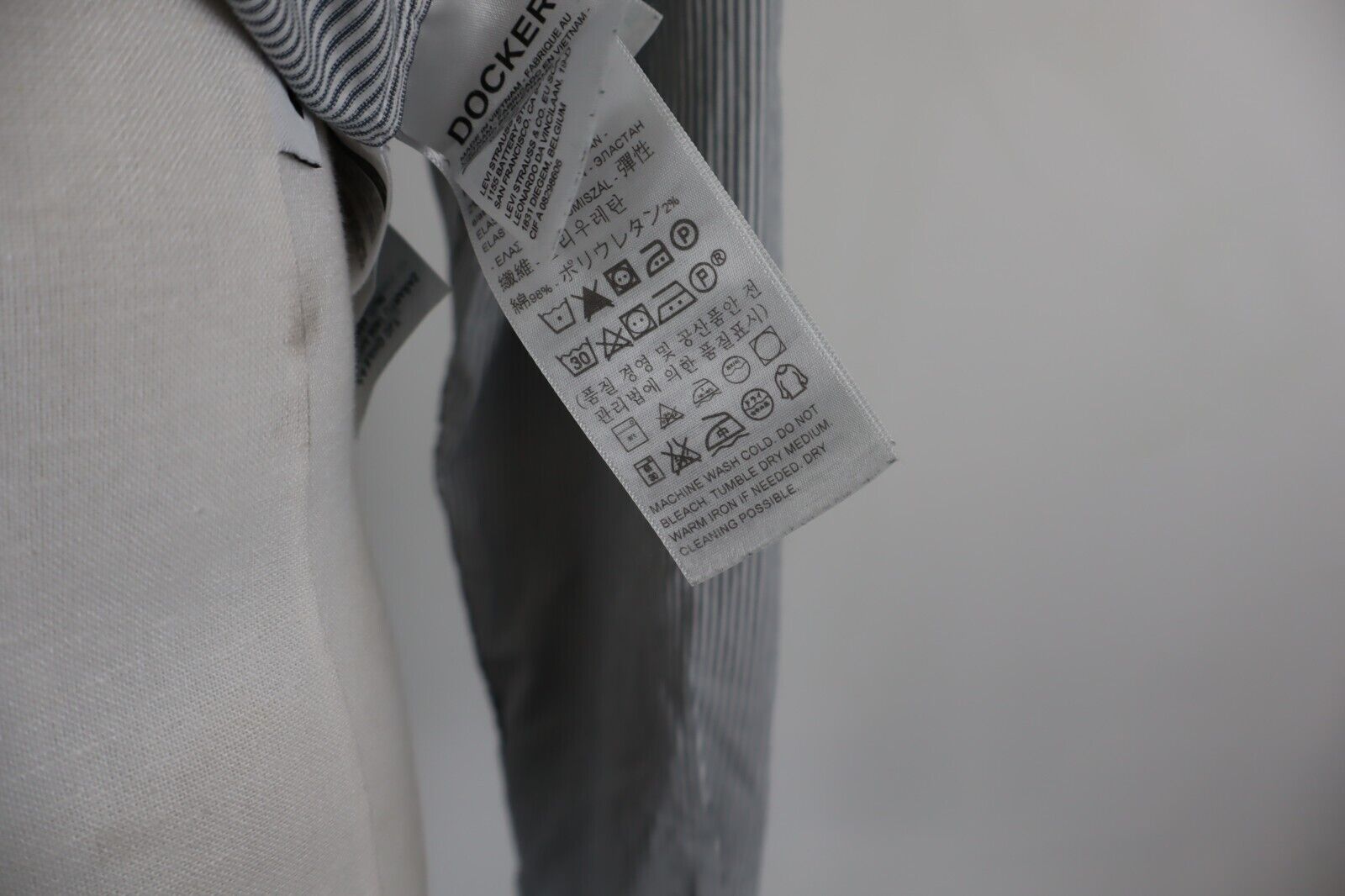 DOCKERS CAMICIA UOMO TG. M MAN CASUAL VINTAGE SHIRT COTONE COTTON