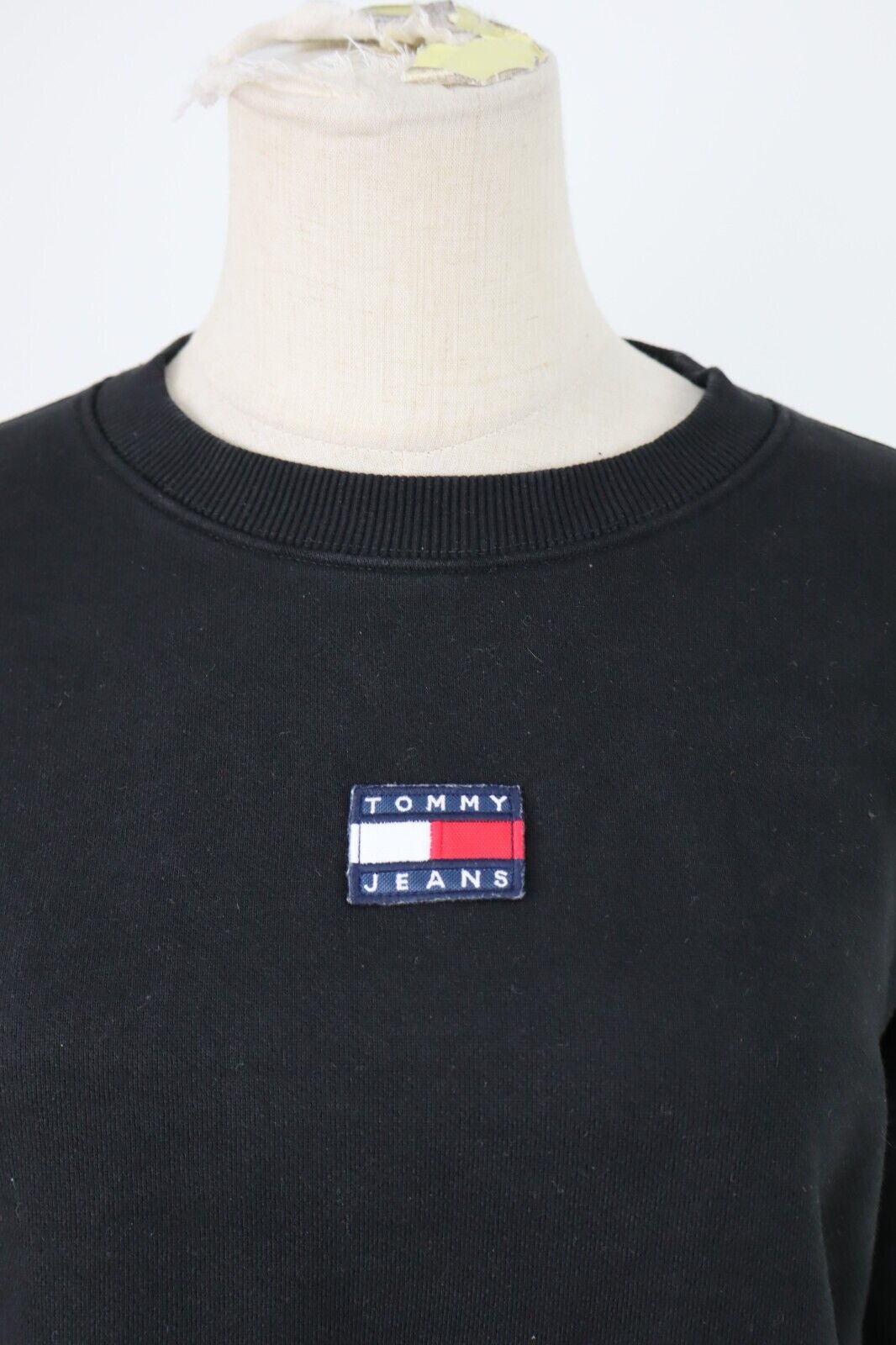 TOMMY HILFIGER JEANS FELPA DONNA Tg L WOMAN CASUAL VINTAGE SPORT SWEATSHIRT