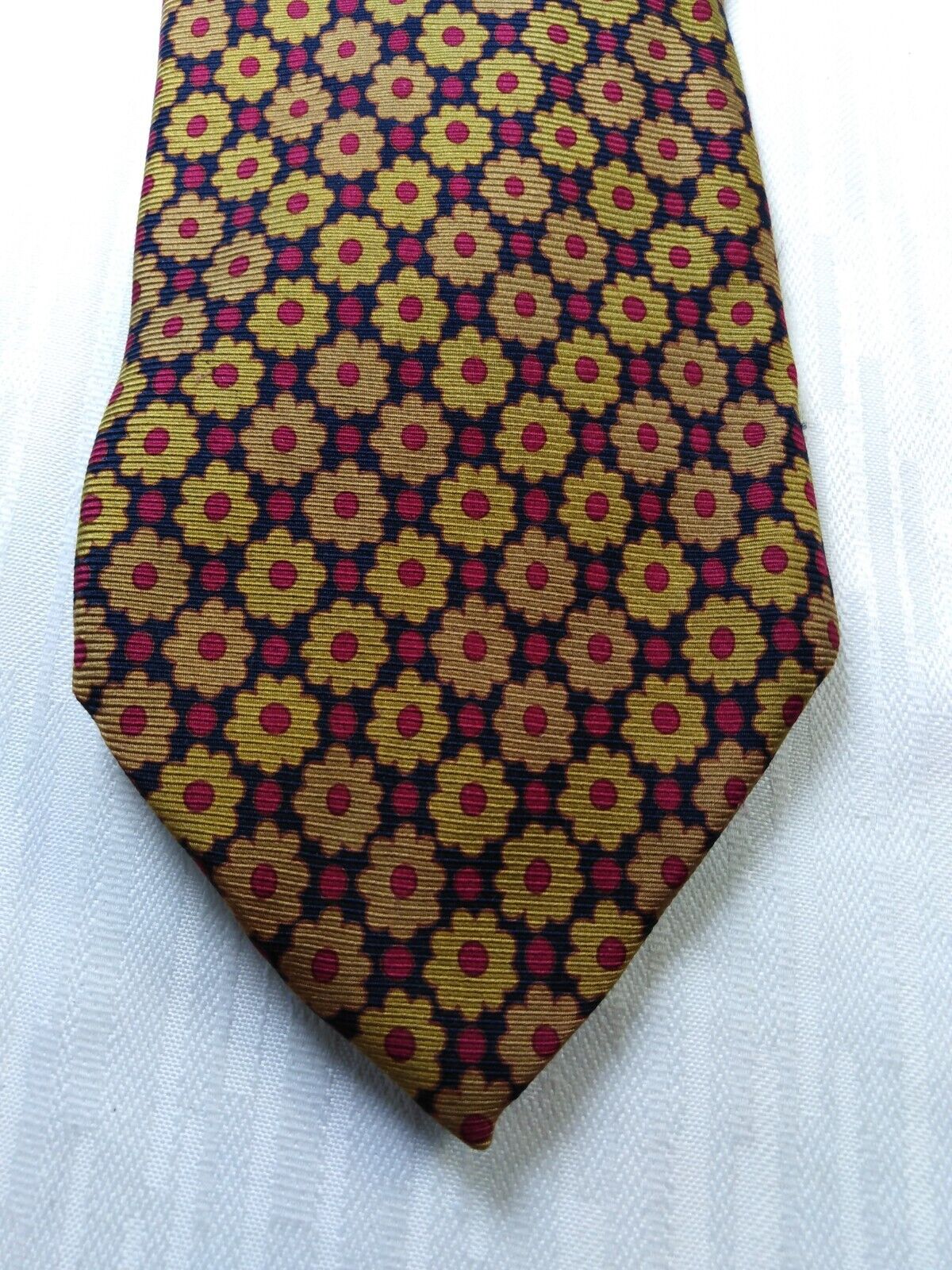 INTERNO 8 100% SILK TIE SETA CRAVATTA NECKTIE MADE IN ITALY CLASSIC SELF TIPPED