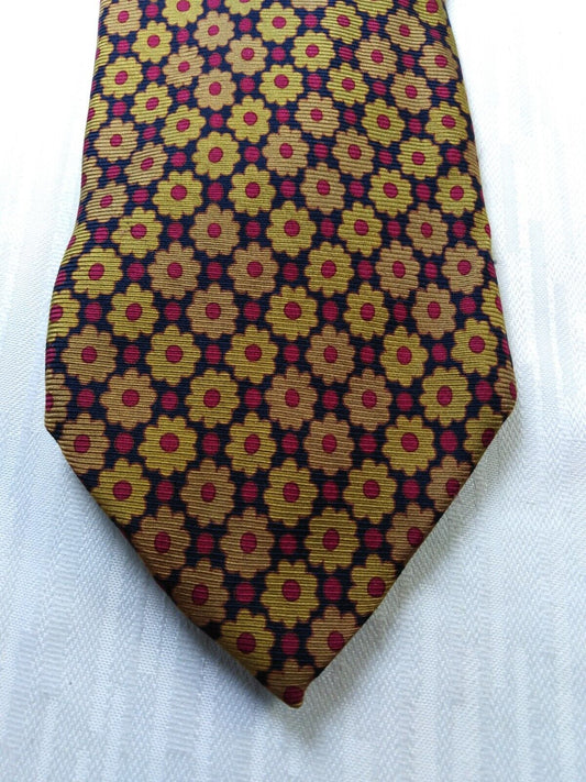 INTERNO 8 100% SILK TIE SETA CRAVATTA NECKTIE MADE IN ITALY CLASSIC SELF TIPPED