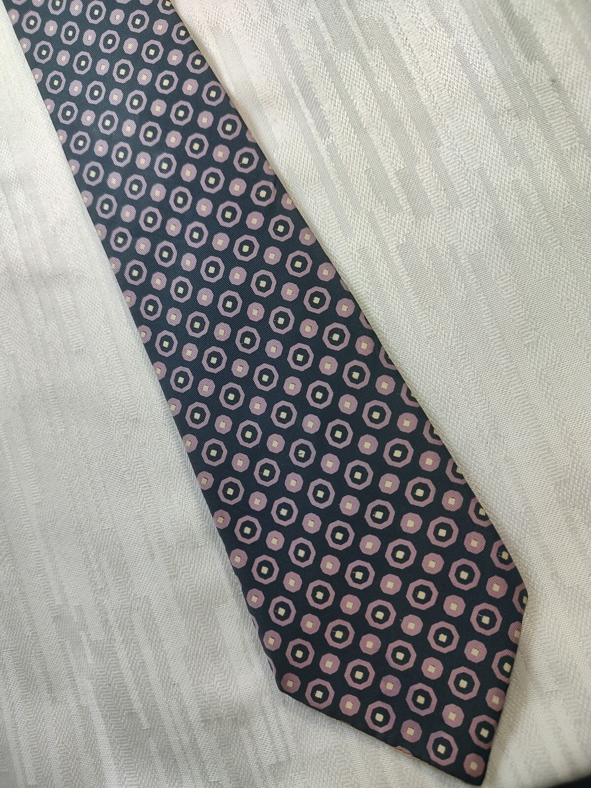 BARTON MODA 100% SILK TIE SETA CRAVATTA NECKTIE MADE IN ITALY CLASSIC