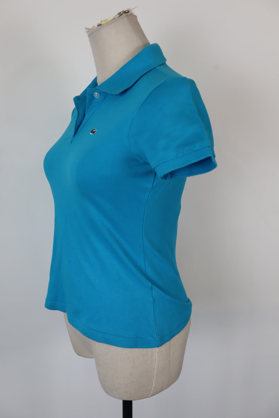 LACOSTE POLO MAGLIA DONNA COTONE TG. 34 WOMAN COTTON SHIRT CASUAL VINTAGE