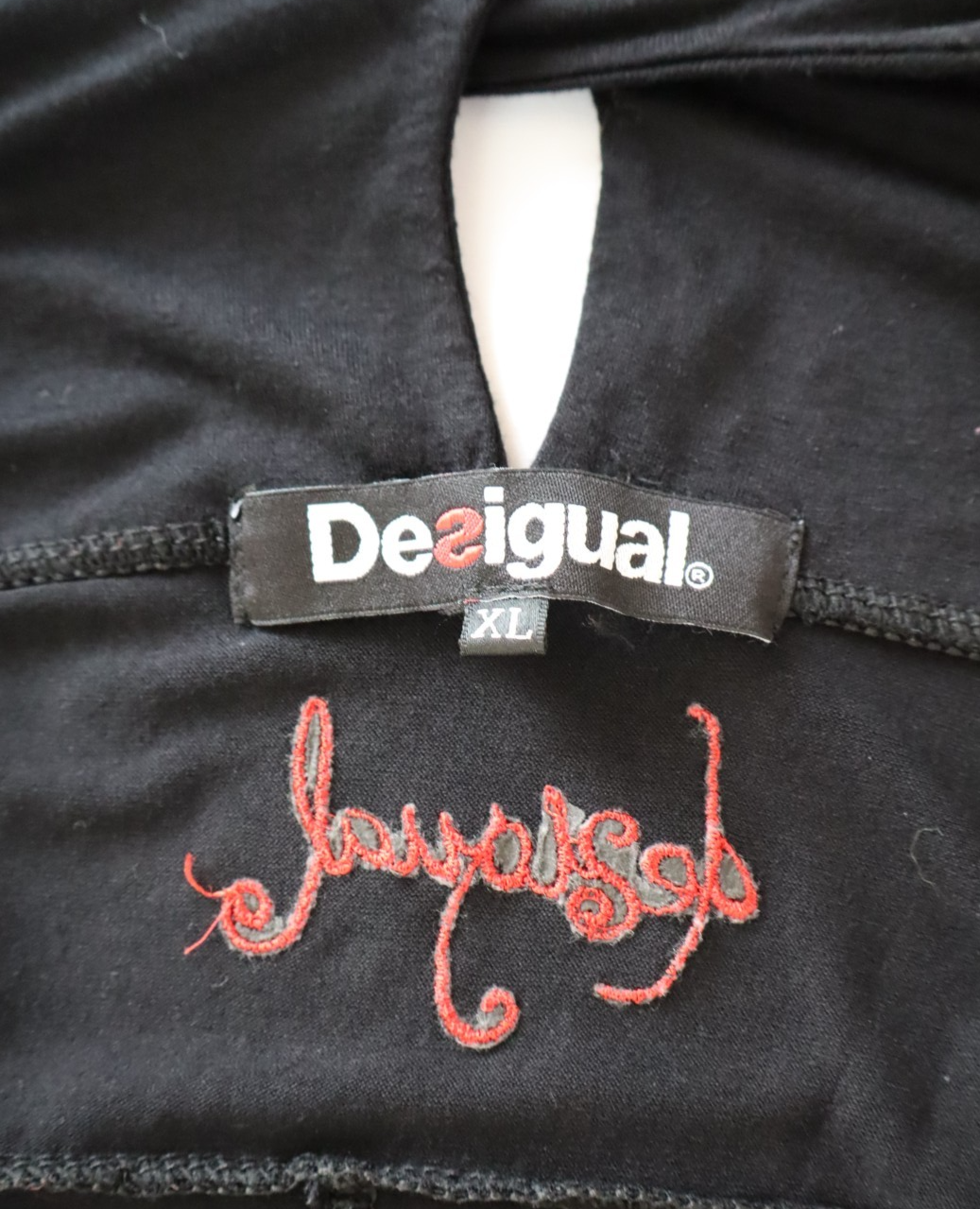 DESIGUAL  VESTITO ABITO DONNA TG. XL  MIDI WOMAN CASUAL VINTAGE DRESS