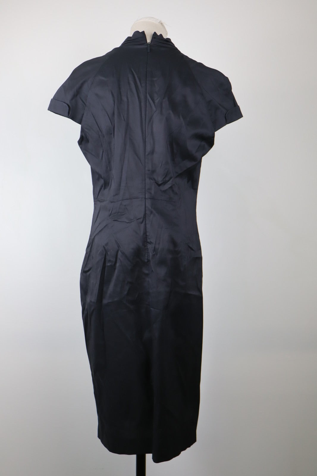 HUGO BOSS VESTITO DONNA TG. 46 WOMAN CASUAL VINTAGE DRESS ABITO COTONE CERNIERA