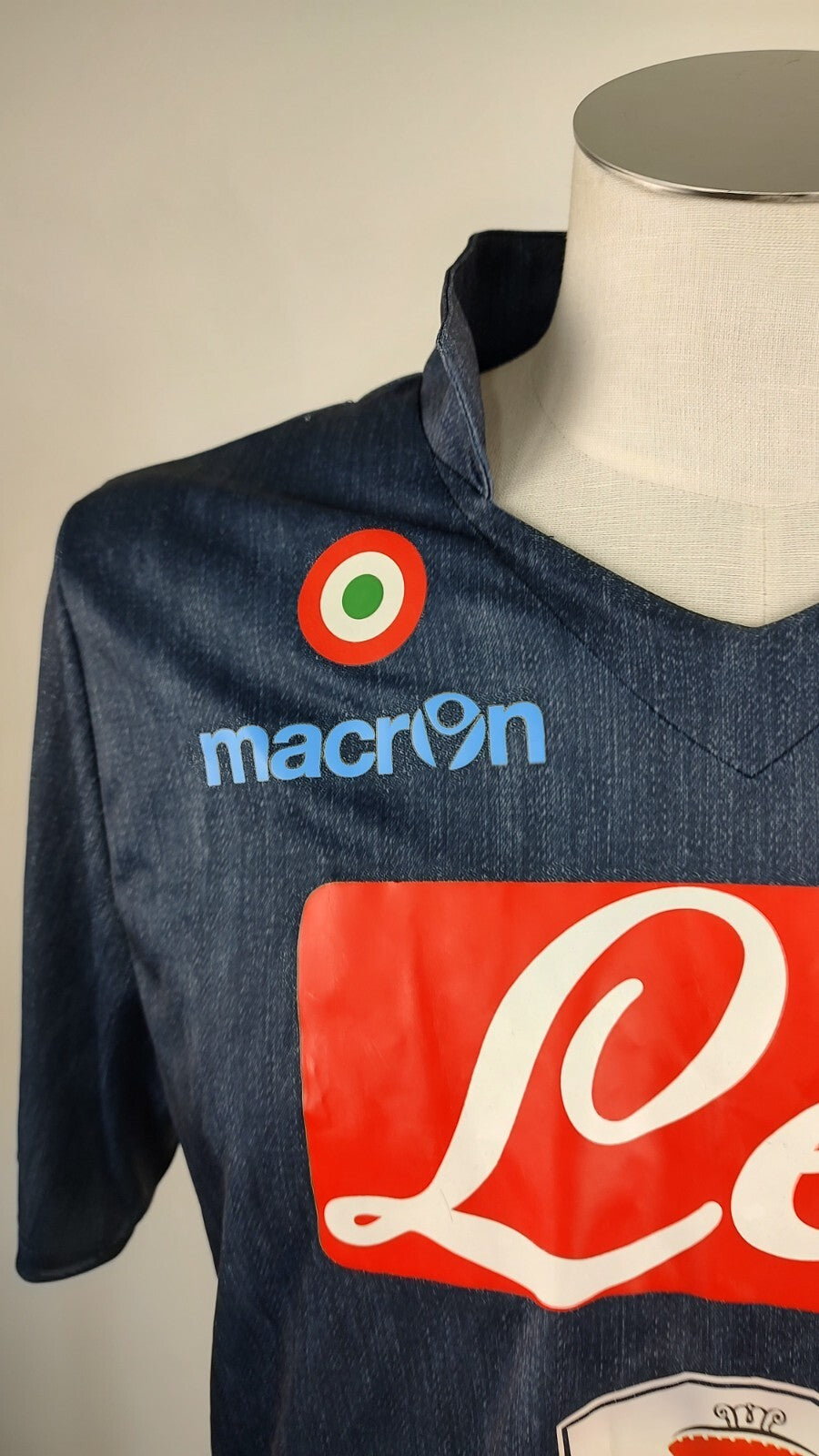 MACRON NAPOLI MAGLIA CALCIO UOMO Tg M SOCCER JERSEY VINTAGE 9 HIGUAIN AUTOGRAFO