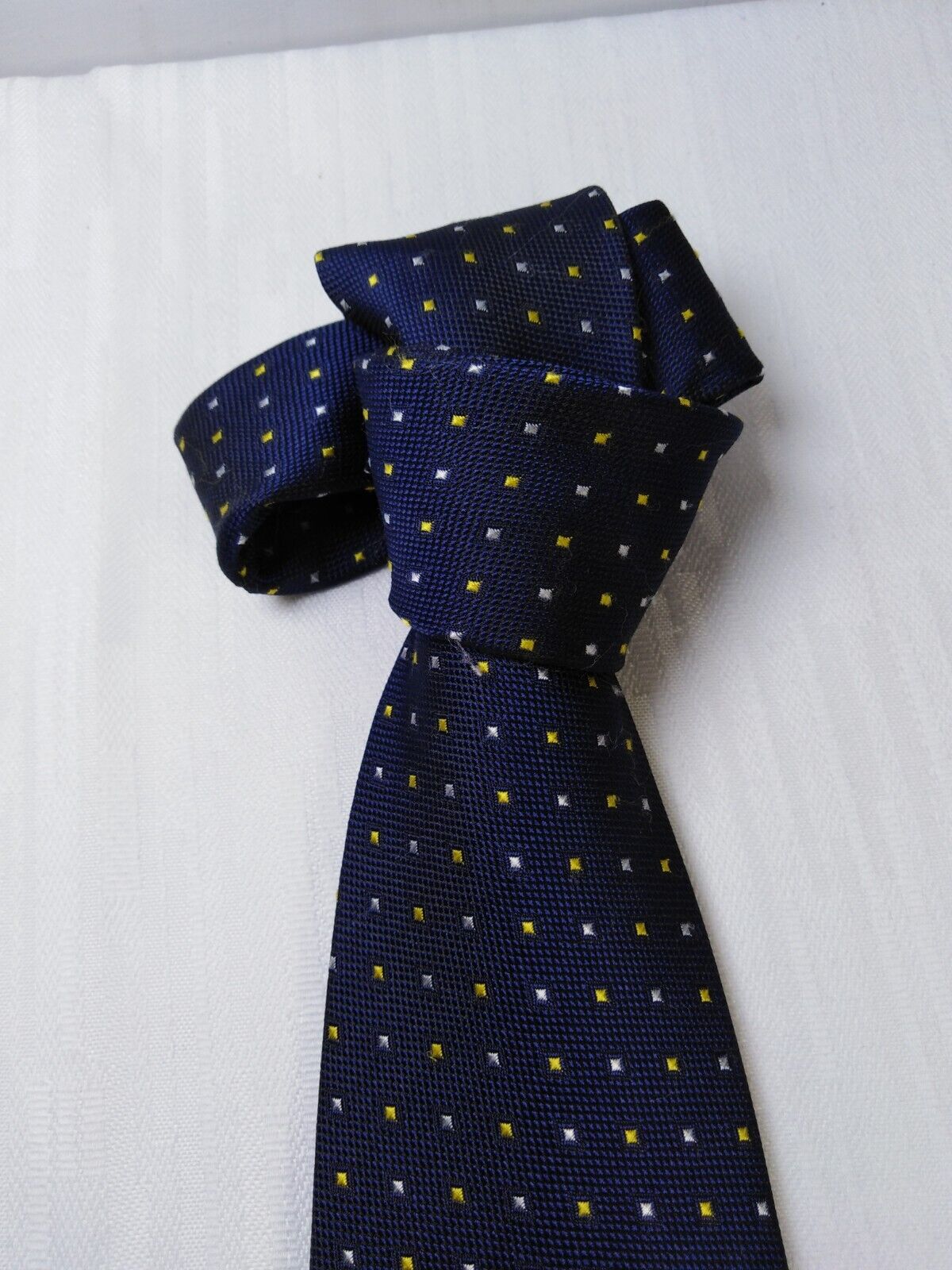 COPPOLA 100% SETA SILK TIE CRAVATTA NECKTIE ITALY VINTAGE SELF TIPPED