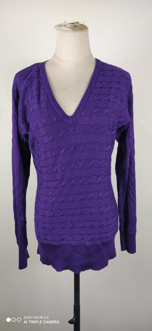 RALPH LAUREN MAGLIONE DONNA Tg. M WOMAN CASUAL SWEATER COTONE COTTON VINTAGE