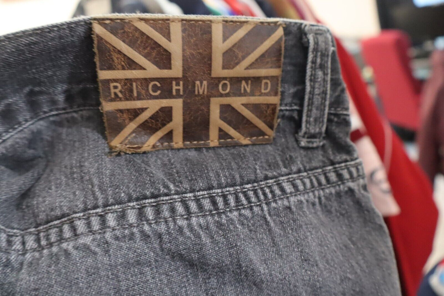 RICHMOND JEANS DENIM PANTALONE UOMO CASUAL TG 38 MAN VINTAGE PANTS