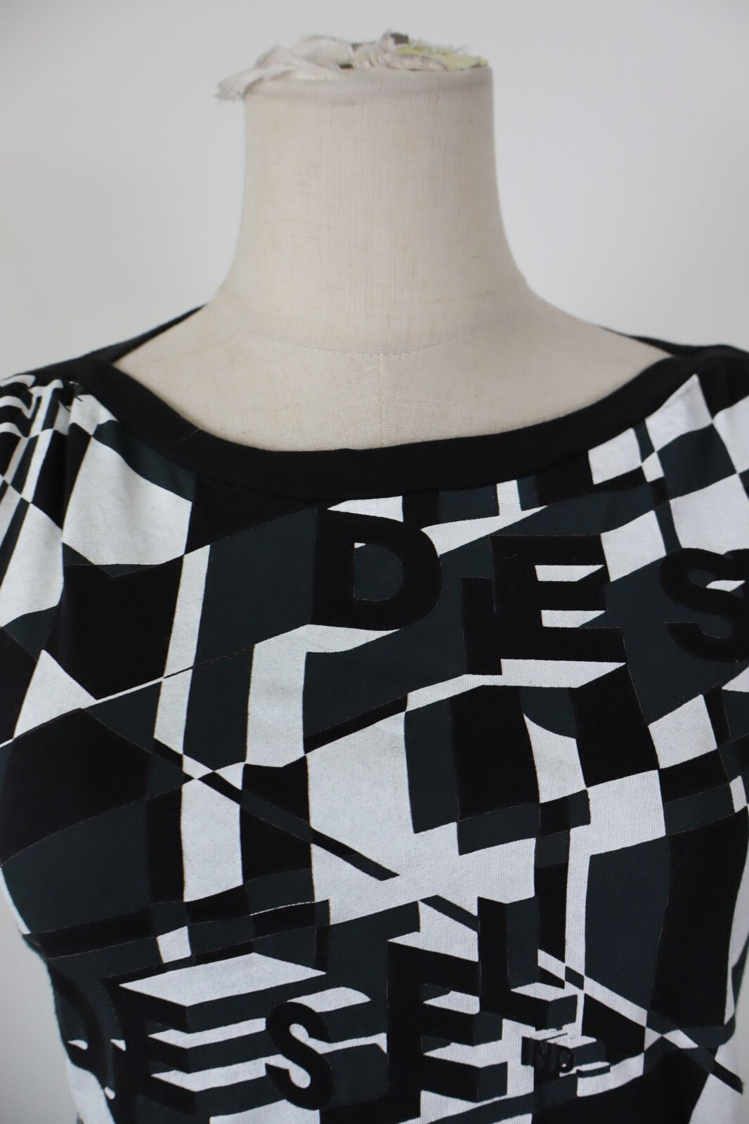 DIESEL MAGLIA COTONE DONNA TG. M WOMAN CASUAL VINTAGE T-SHIRT