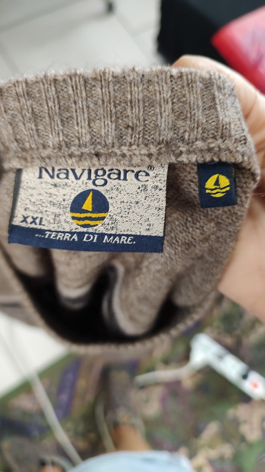 NAVIGARE MAGLIONE ALPACA VINTAGE UOMO Tg. 2XL MAN SWEATER CASUAL