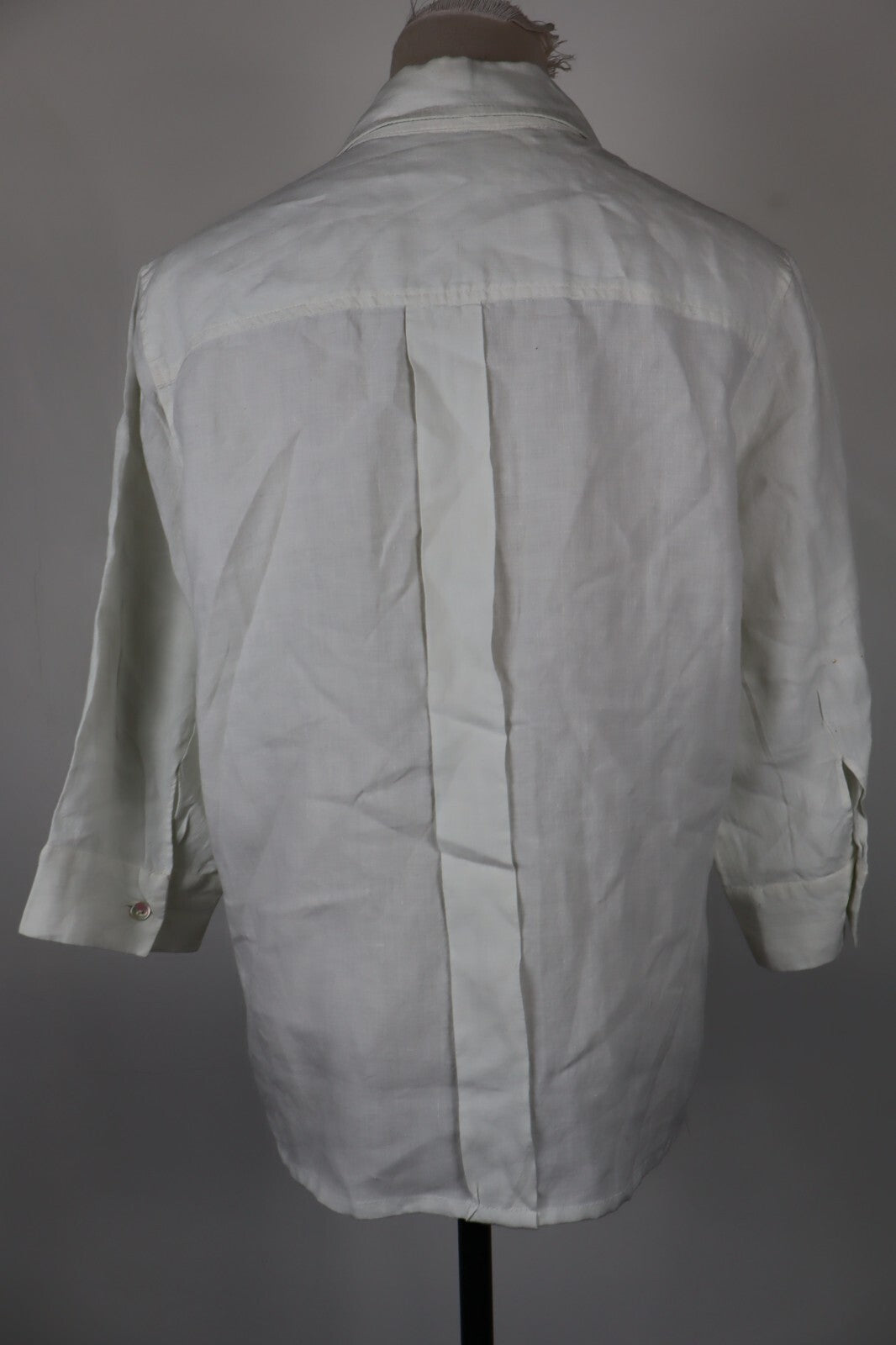 MAX MARA CAMICIA DONNA TG. 42 WOMAN SHIRT CASUAL VINTAGE LINO LINEN