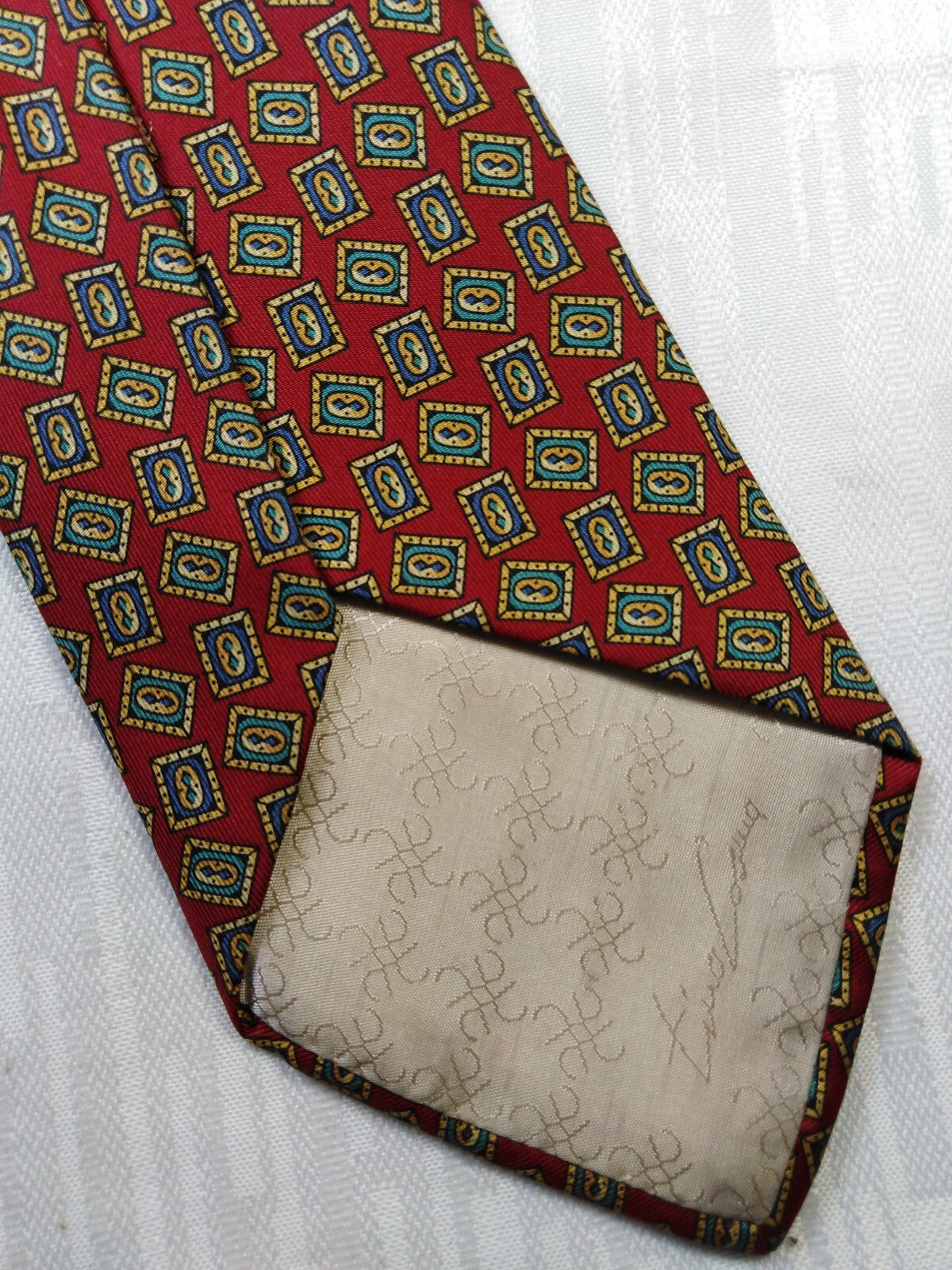 TINO COSMA 100% SETA SILK TIE CRAVATTA NECKTIE ITALY VINTAGE CLASSIC