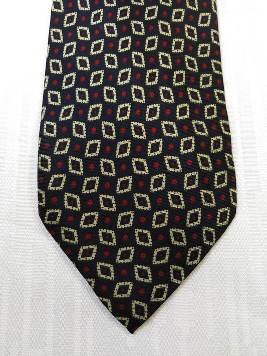 ROXY ROMA 100% SILK TIE SETA CRAVATTA NECKTIE MADE IN ITALY