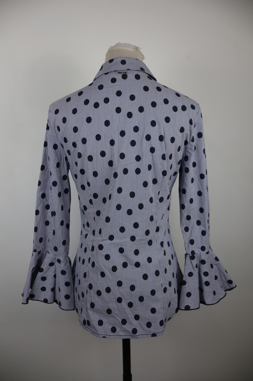 LIU JO CAMICIA MANICA LUNGA DONNA TG. 42 WOMAN SHIRT CASUAL VINTAGE COTONE POIS