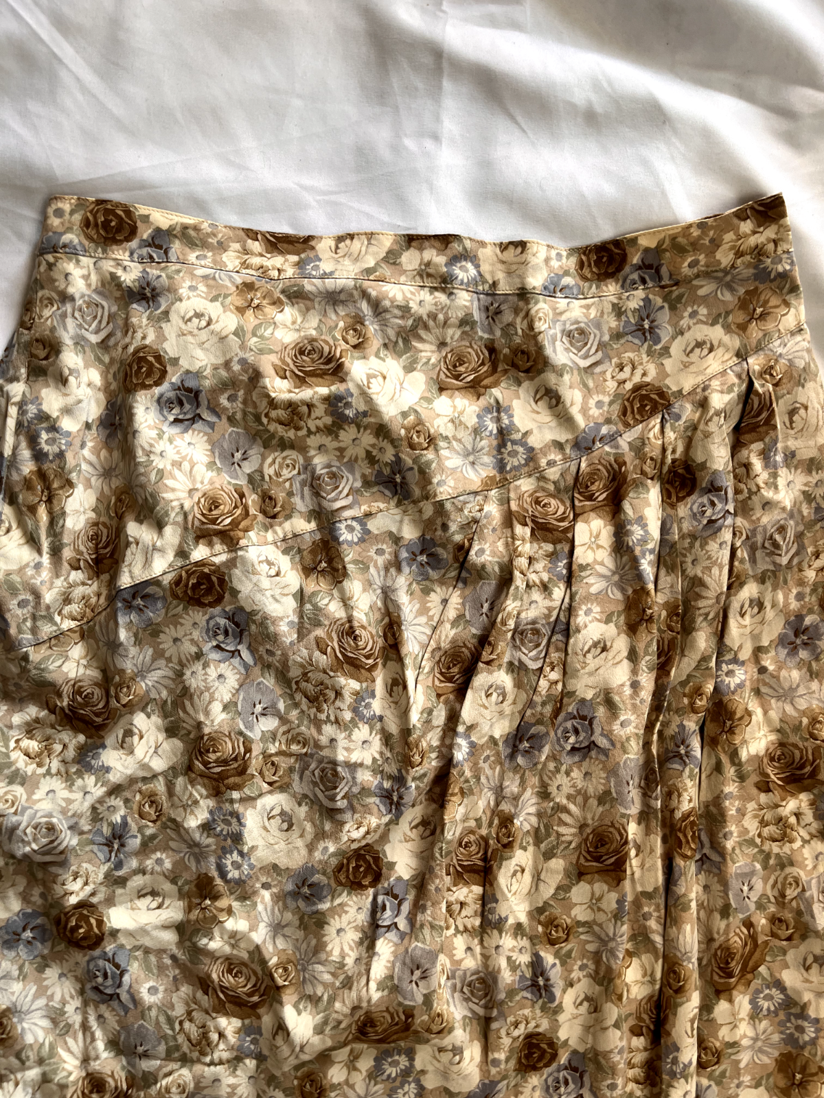 MARINA RINALDI GONNA DONNA WOMAN SKIRT TG. 46 VINTAGE CASUAL SETA