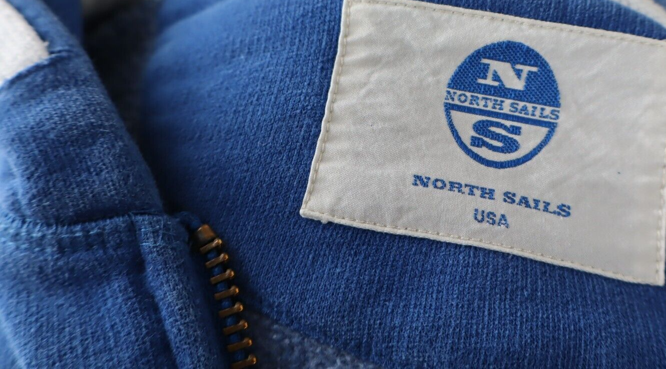 NORTH SAILS FELPA CAPPUCCIO UOMO 2XL MAN CASUAL VINTAGE SWEATSHIRT CASUAL COTONE