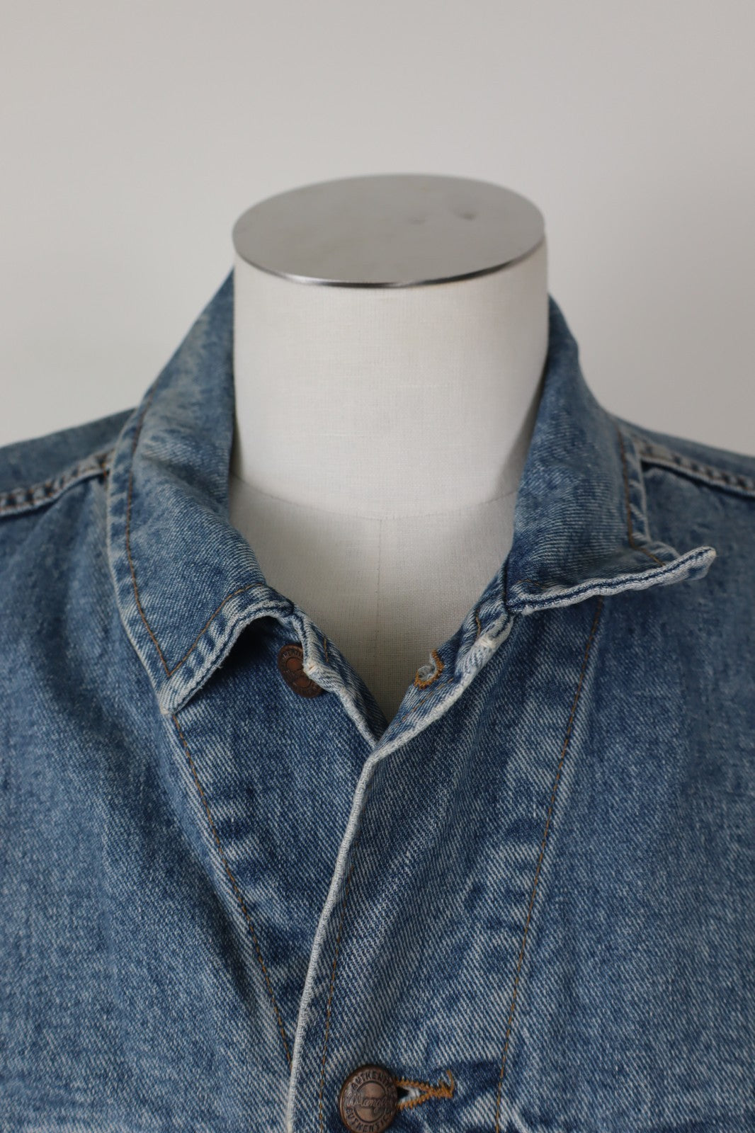 WRANGLER GIUBBINO JEANS COTONE UOMO TG XL MAN JACKET CASUAL VINTAGE DENIM COTTON