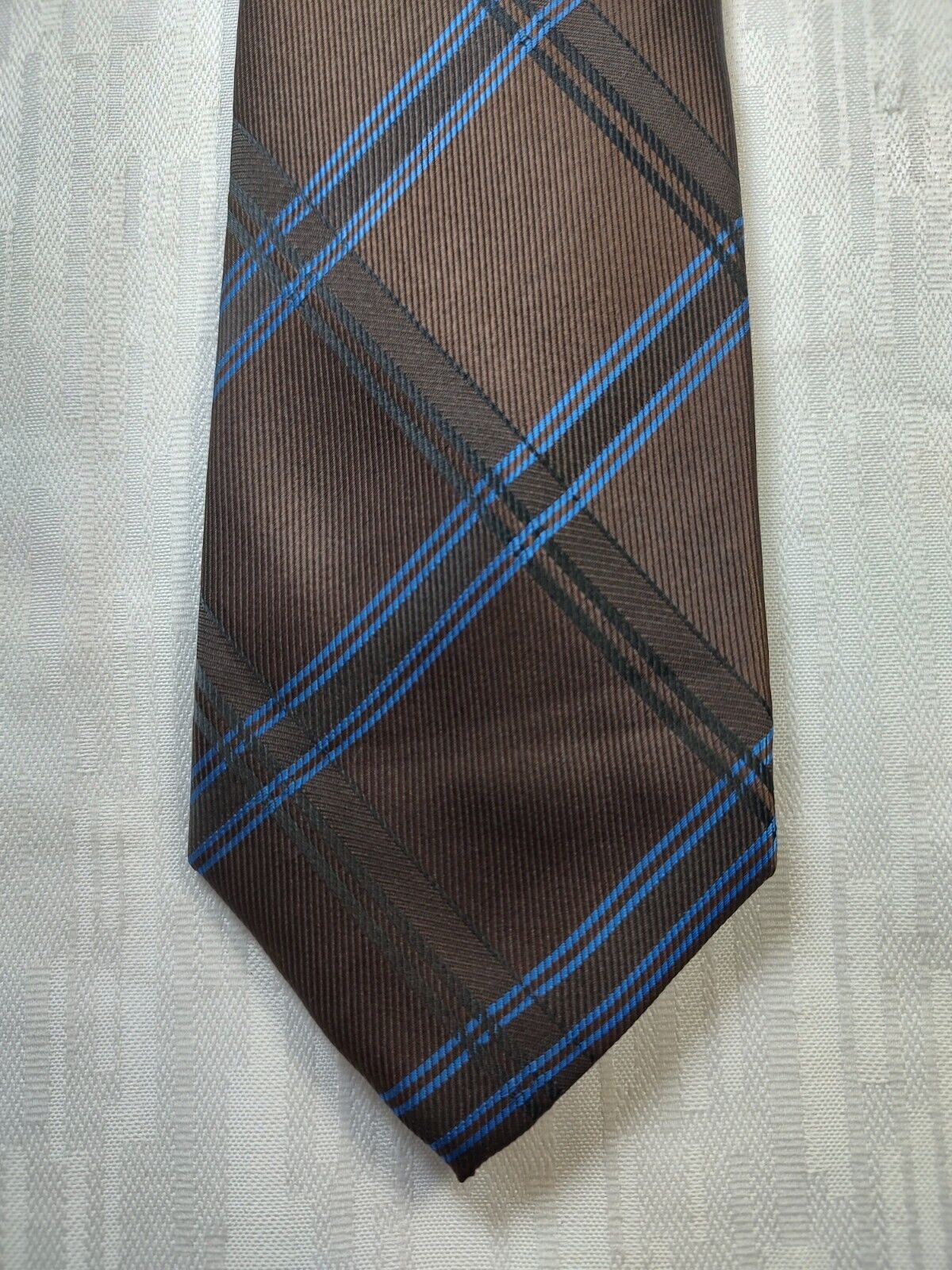 ANDREA CONTE 100% SILK TIE SETA CRAVATTA NECKTIE MADE IN ITALY SELF TIPPED