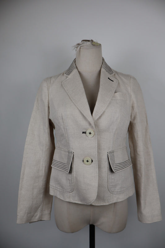 EMPORIO ARMANI BLAZER GIACCA COTONE DONNA Tg 38 WOMAN VINTAGE JACKET CASUAL