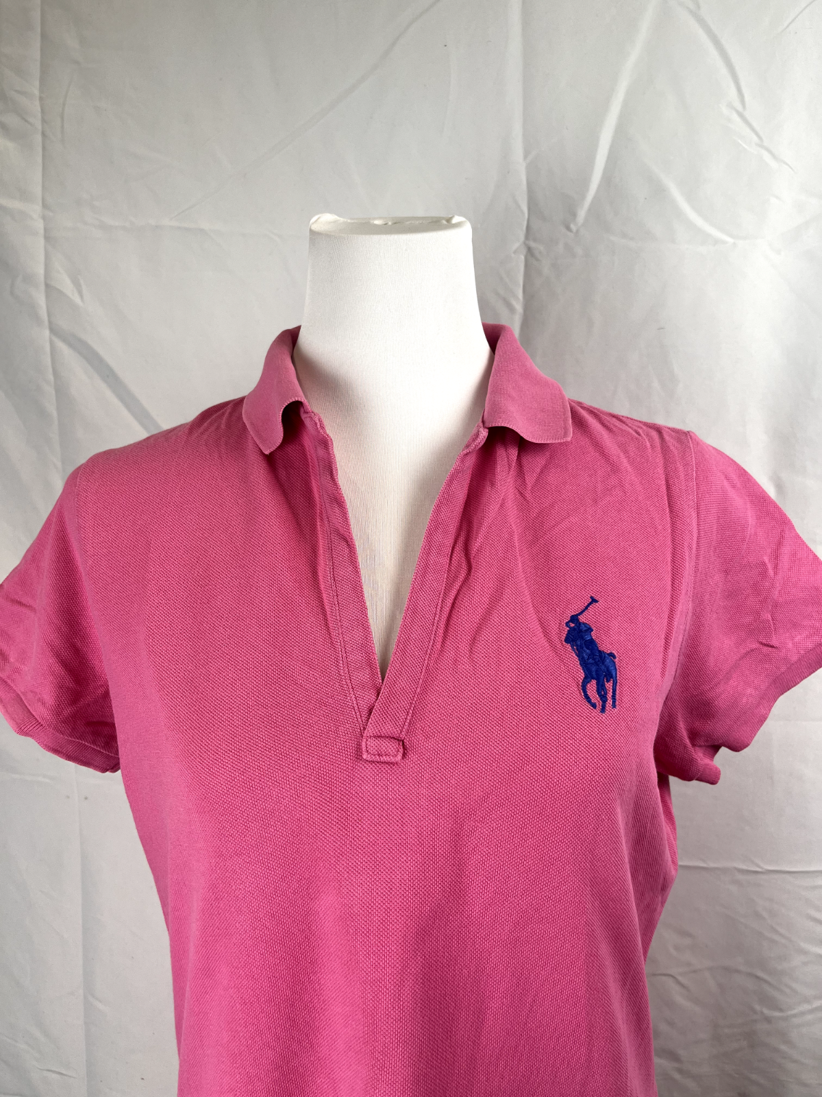 RALPH LAUREN SPORT POLO MAGLIA DONNA COTONE TG. L WOMAN SHIRT CASUAL VINTAGE