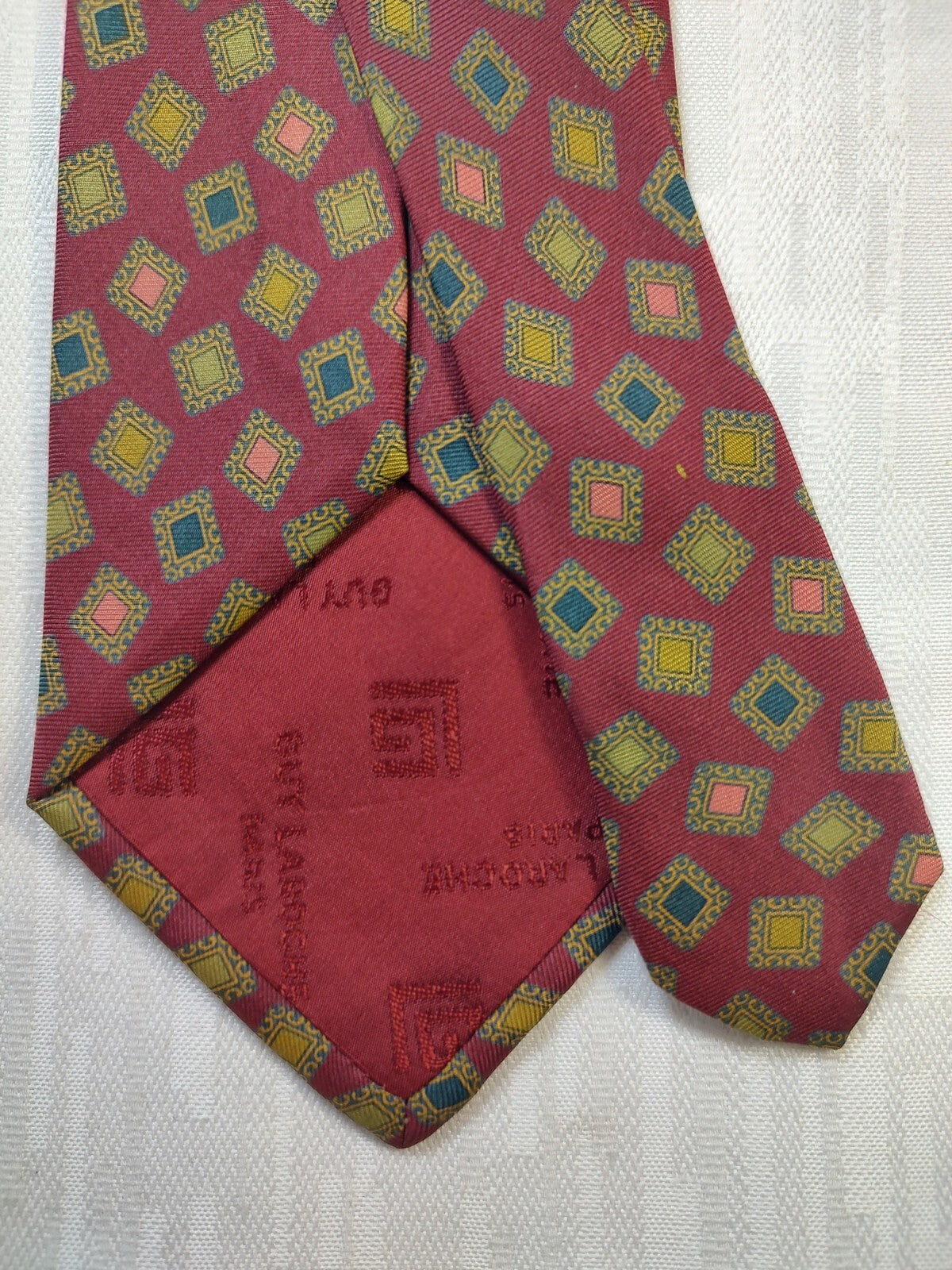 GUY LAROCHE 100% SILK TIE SETA CRAVATTA NECKTIE MADE IN ITALY CLASSIC