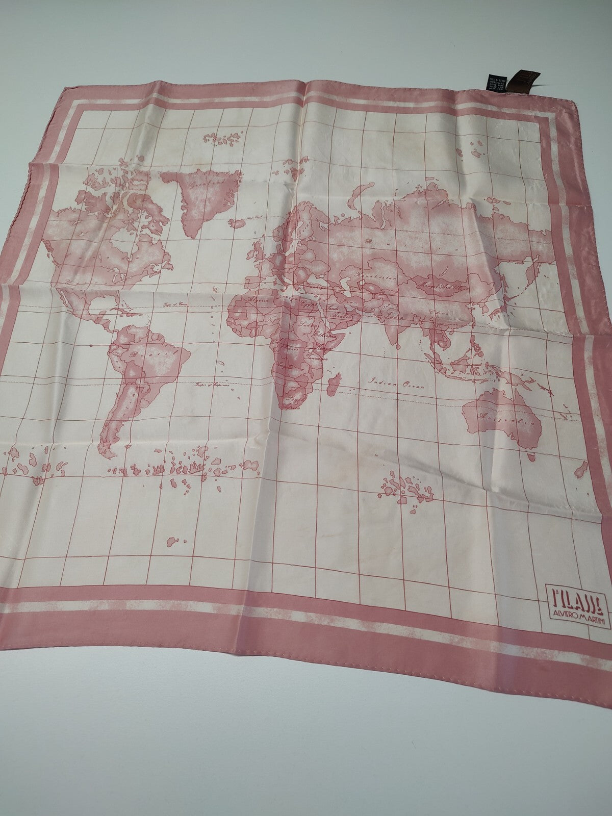 ALVIERO MARTINI 1 CLASSE FOULARD 100% SILK SETA SCARVES SCARF SQUARE MADE ITALY