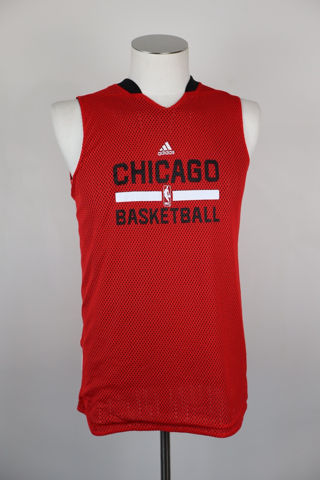 ADIDAS NBA CANOTTA BASKET CHICAGO BULLS T-SHIRT UOMO XS SPORT DOUBLE FACE