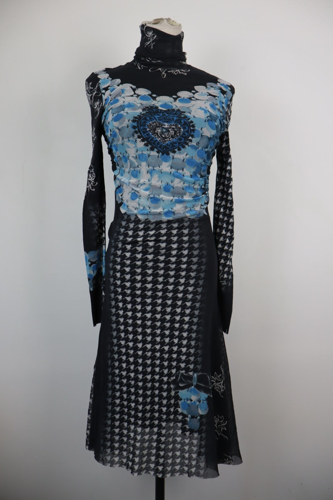 HUEVO BLANCO VESTITO  DONNA TG 46 WOMAN CASUAL VINTAGE DRESS ABITO ITALY