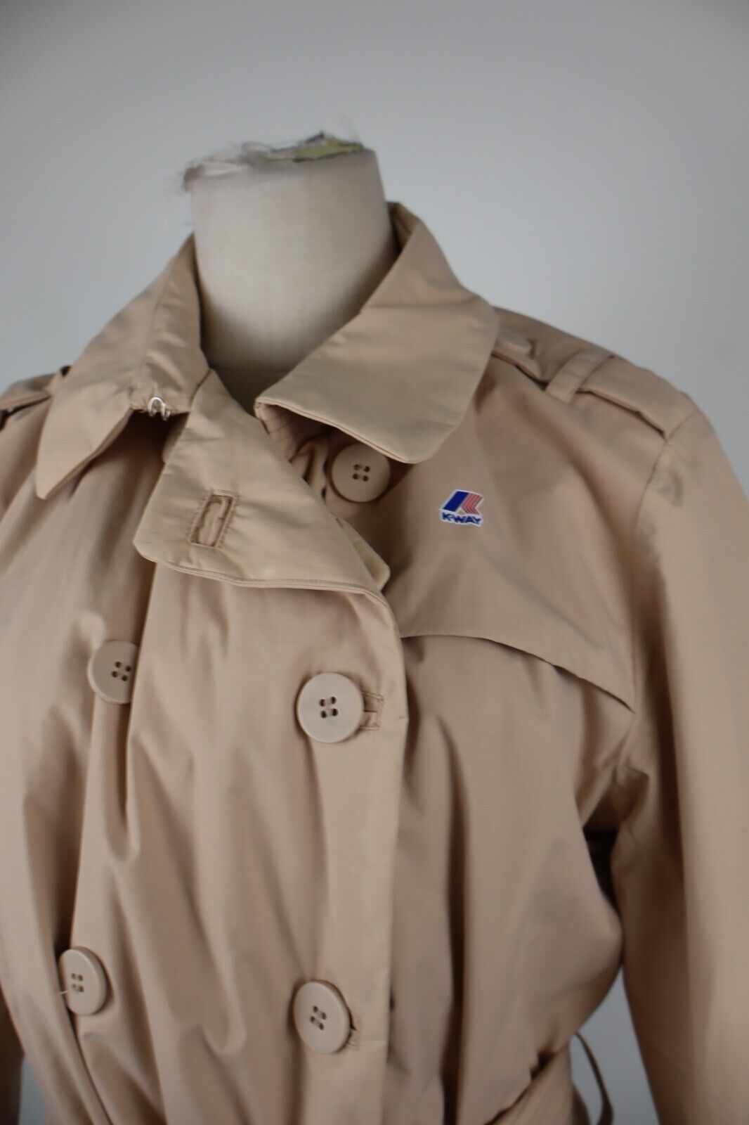 K-WAY TRENCH GIUBBINO TRAPUNTATO DONNA Tg SIX WOMEN VINTAGE CASUAL JACKET
