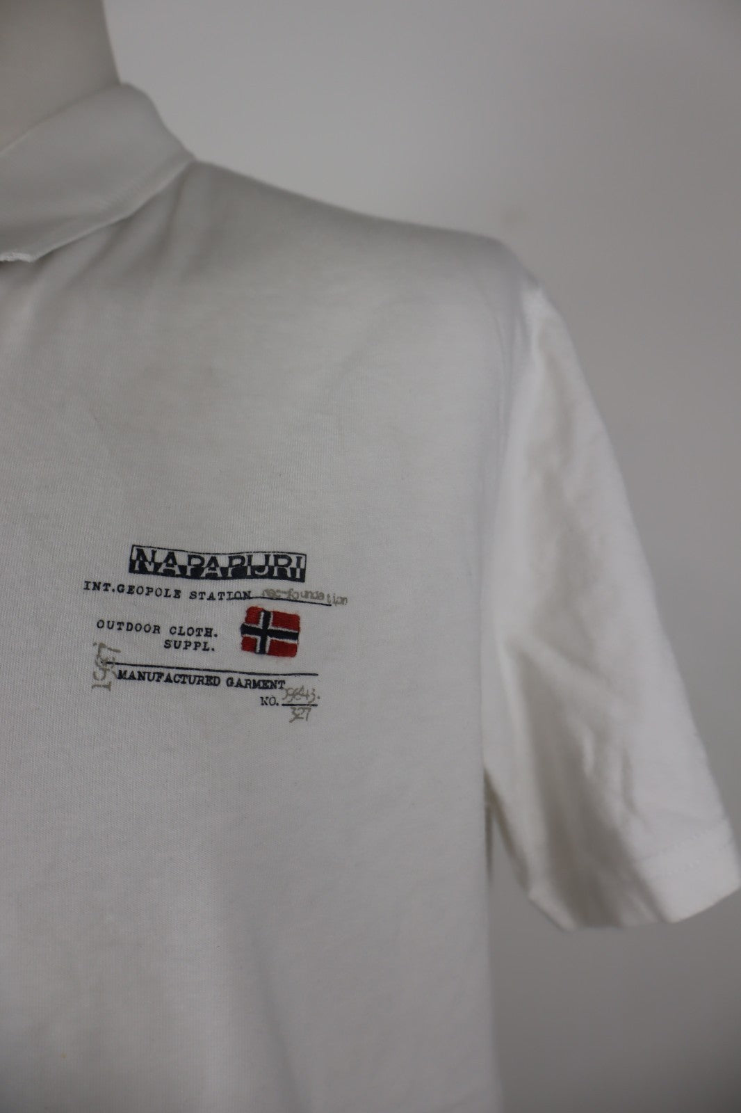 NAPAPIJRI MAGLIA POLO UOMO TG. XL MAN T-SHIRT CASUAL VINTAGE COTONE COTTON LOGO