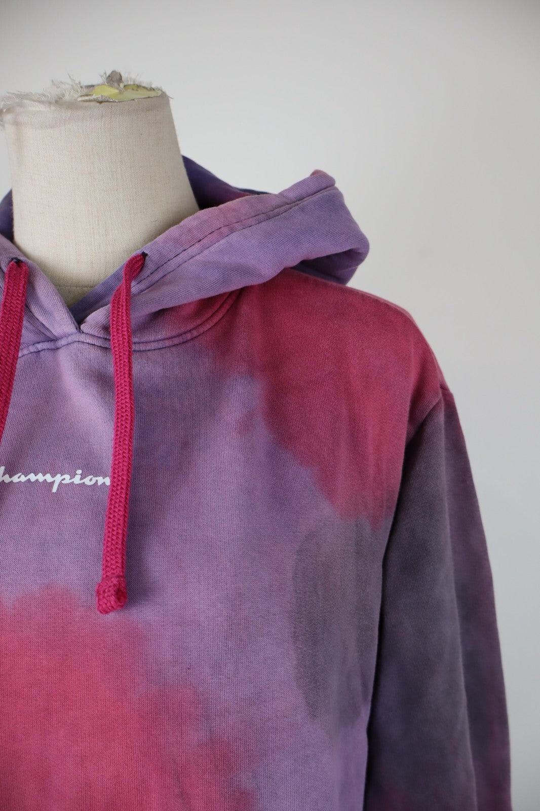 CHAMPION FELPA CAPPUCCIO DONNA Tg S WOMEN CASUAL VINTAGE SPORT SWEATSHIRT