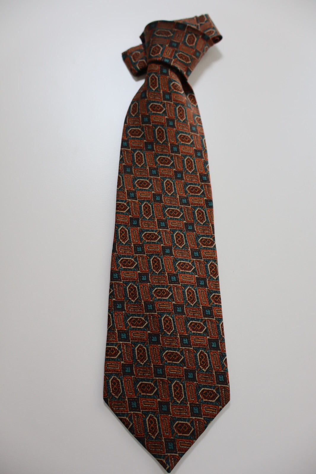 MARIO VALENTINO 100% SILK TIE SETA CRAVATTA NECKTIE MADE IN ITALY CLASSIC