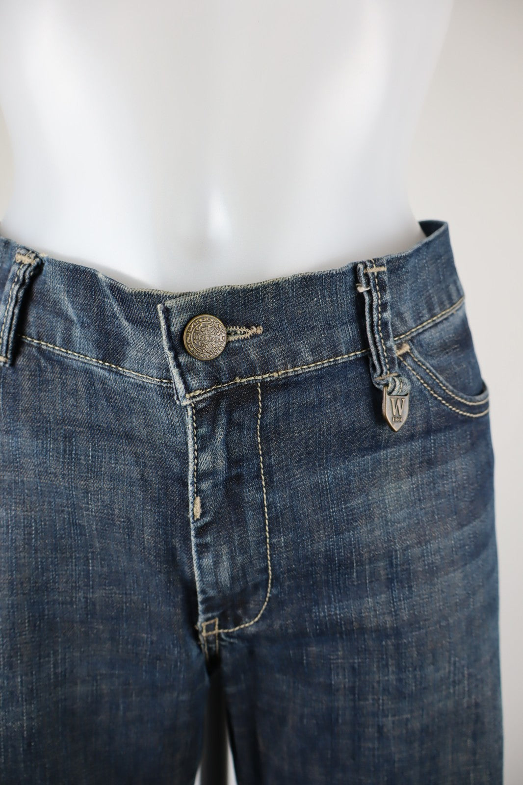 WEEKEND MAX MARA PANTALONE JEANS DONNA 46 SLIM WOMAN VINTAGE PANTS CASUAL DENIM