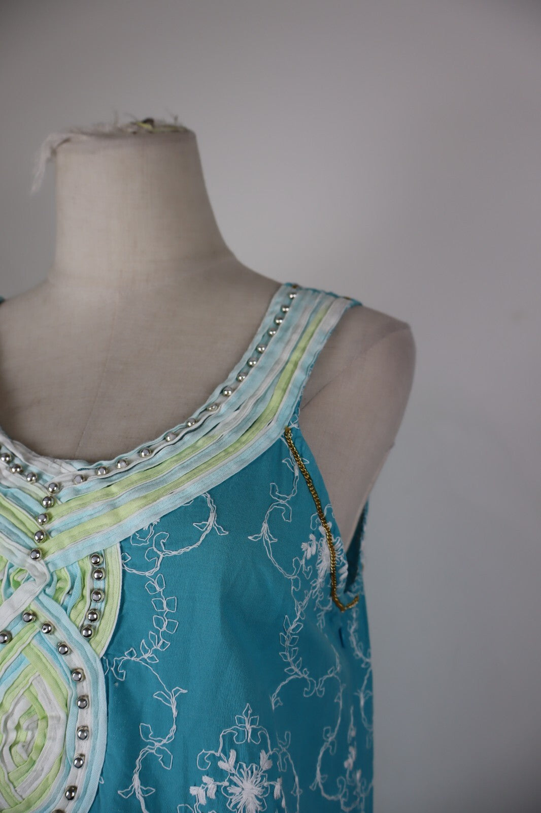 CUSTO BARCELONA VESTITO ABITO DONNA TG 4 WOMAN CASUAL VINTAGE DRESS