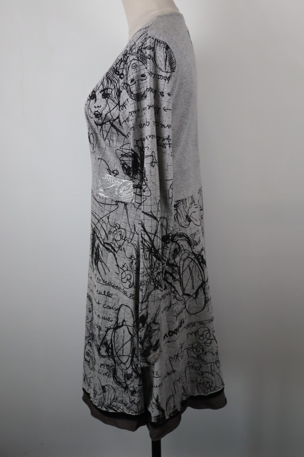 DESIGUAL  VESTITO ABITO DONNA TG.  XL SHORT WOMAN CASUAL VINTAGE DRESS