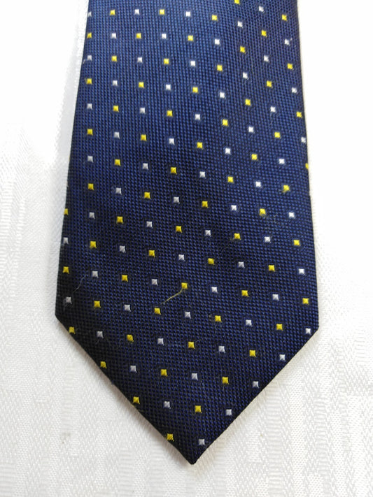 COPPOLA 100% SETA SILK TIE CRAVATTA NECKTIE ITALY VINTAGE SELF TIPPED