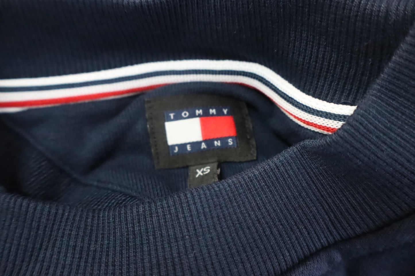 TOMMY HILFIGER JEANS FELPA DONNA Tg XS WOMAN CASUAL VINTAGE SPORT SWEATSHIRT