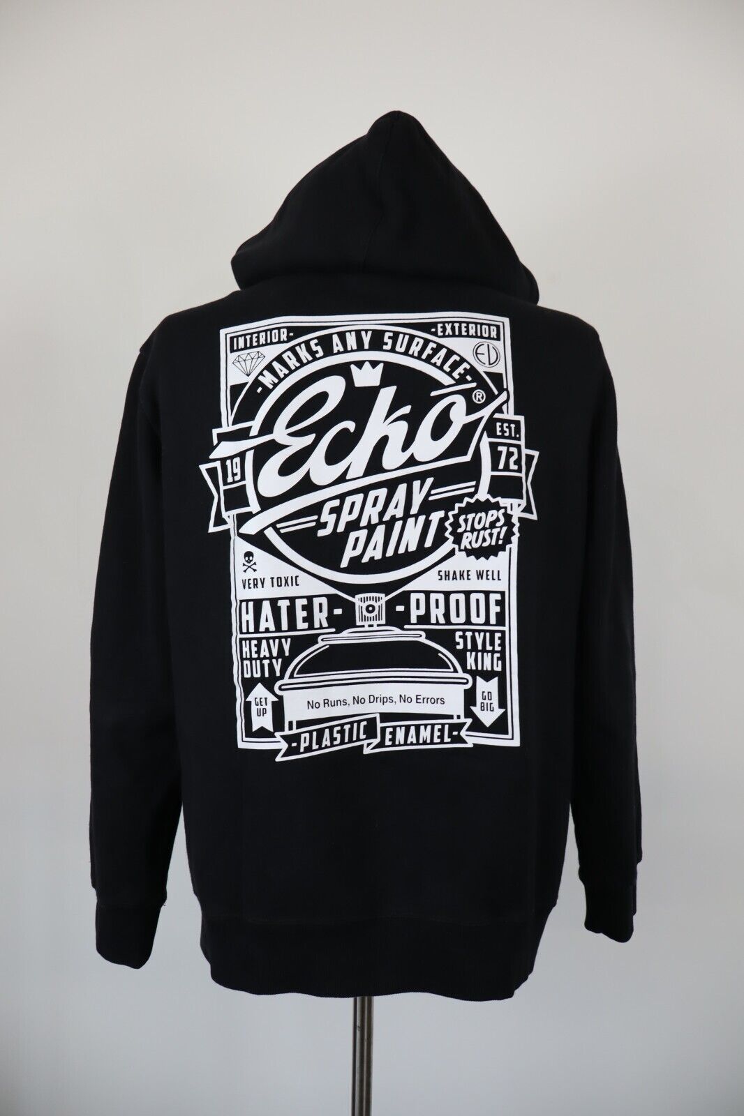 ECKO UNLTD FELPA CON ZIP MAGLIA UOMO L MAN SPORT JACKET SWEATSHIRT VINTAGE ITALY