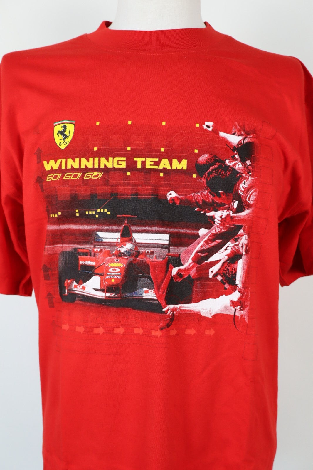 FERRARI SCUDERIA MAGLIA UOMO TG S MAN T-SHIRT SPORT CASUAL VINTAGE CON TAG
