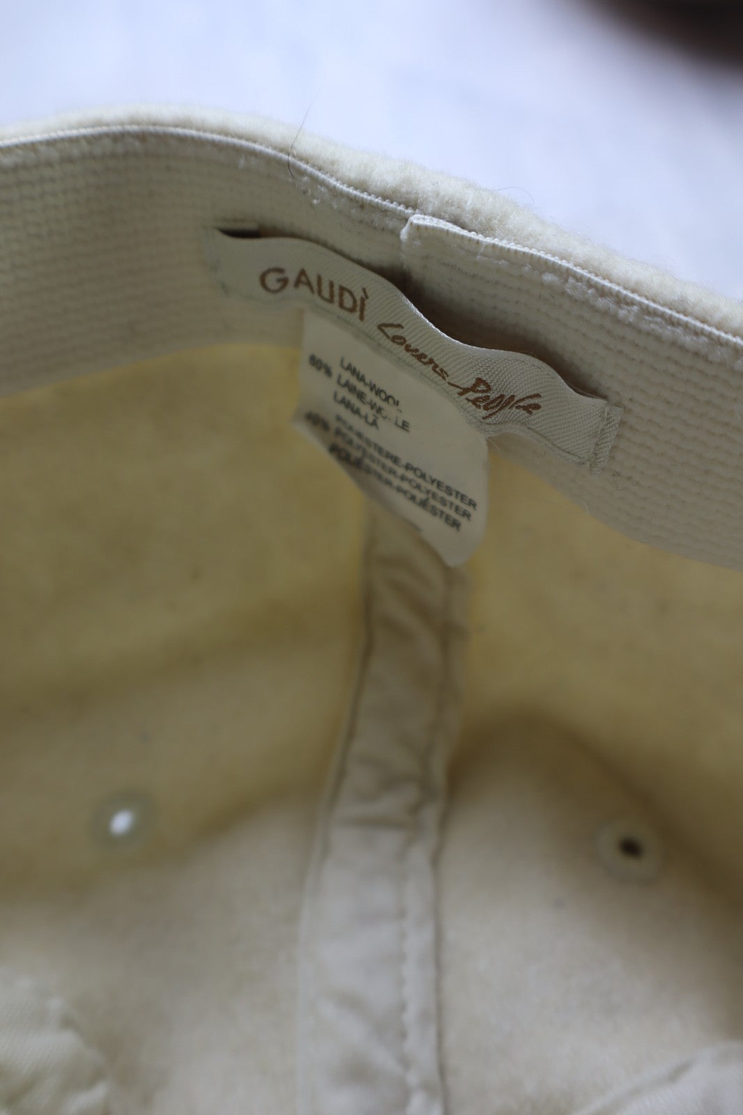 GAUDI' CAPPELLO TAGLIA UNICA BERRETTO HAT CAP SPORT DONNA CON MOLLA VINTAGE